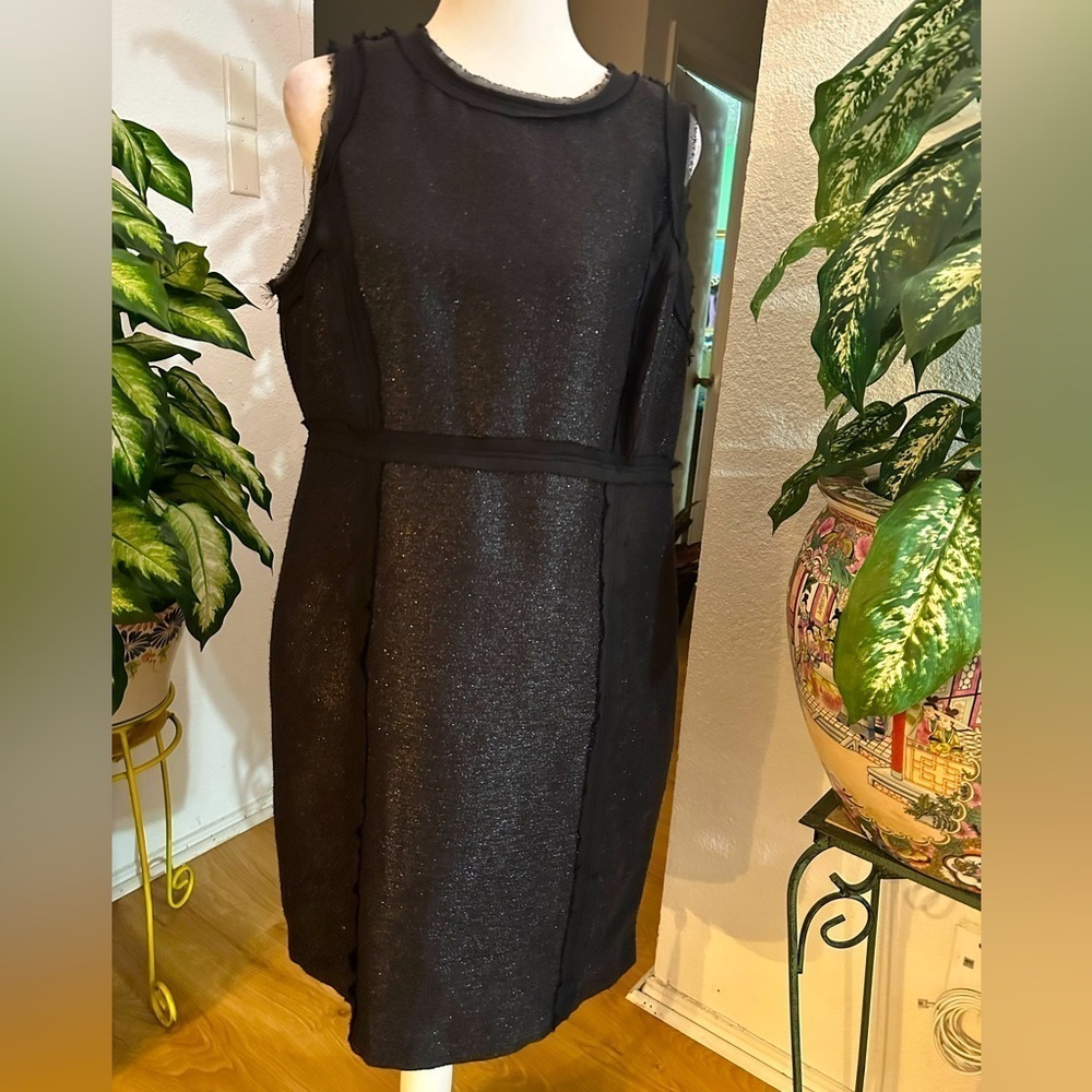 Michael Kors Metallic Black shimmer Dress size 12